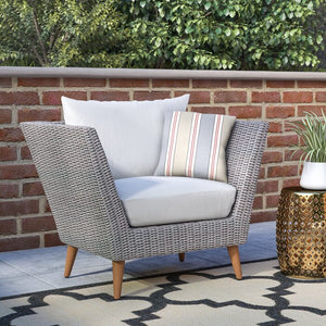 Newbury Patio Chair with Cushions, Color: Grey, #6650