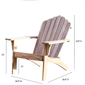 Coyne Teak Adirondack Chair, #6651