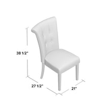 Load image into Gallery viewer, Olivier Upholstered Dining Chair (Set of 2), Color: Cream, #6656

