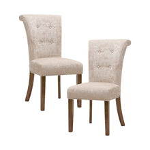 Load image into Gallery viewer, Olivier Upholstered Dining Chair (Set of 2), Color: Cream, #6656
