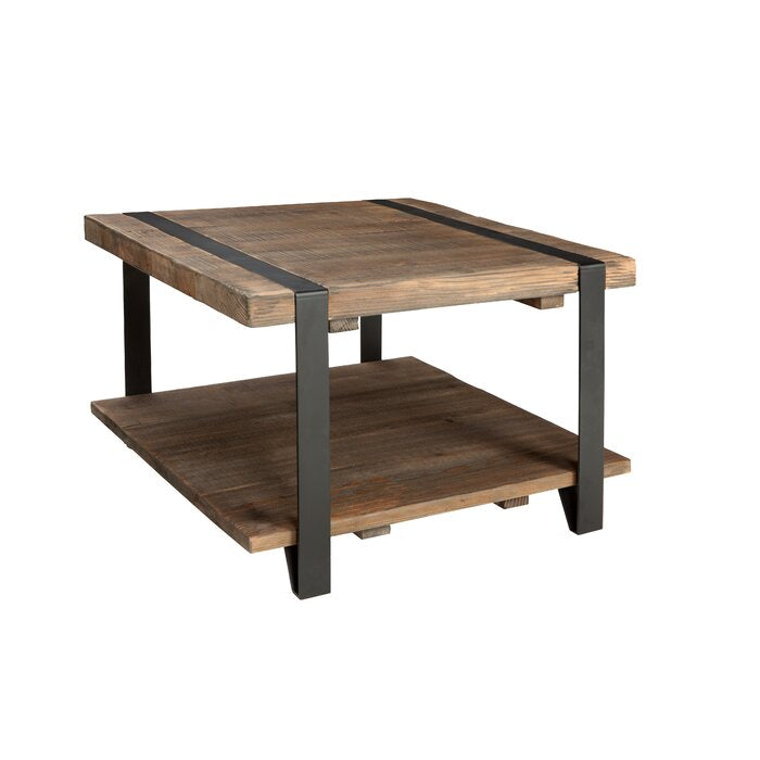 Throop Coffee Table with Storage, Color: Rustic Natural, #6671