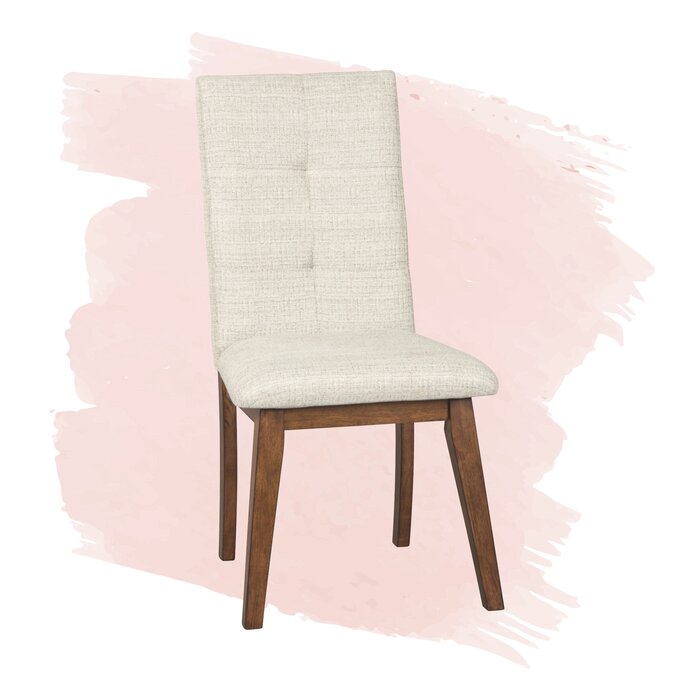 Irving Upholstered Side Chairs Set of 2 Color Stone Chestnut 6674