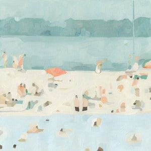 EXTRA LARGE 'Sea Glass Sandbar II' Wrapped Canvas Painting on Canvas, #6678