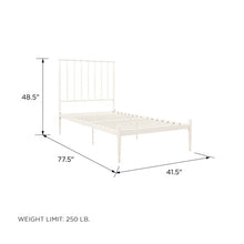 Load image into Gallery viewer, Julianna Platform Bed, Size: White, Color: White, #6700
