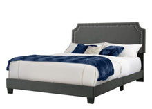 Load image into Gallery viewer, Regal Upholstered Bed with Nail Trim Headboard, Size: Full, #6727

