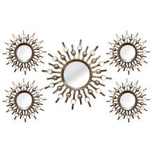 Load image into Gallery viewer, Burst Wall Mirrors (Set of 5), #6843
