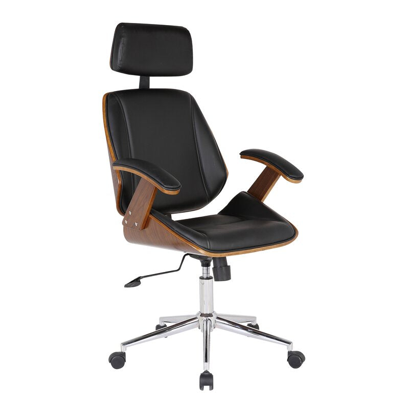 Contemporary Adjustable Height Swivel Executive Chair, #6872