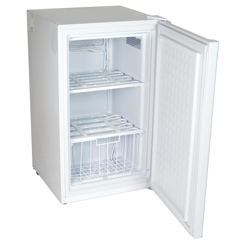 (88L) Small White Upright Freezer, #6874