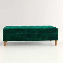 Load image into Gallery viewer, Bozeman 51&quot; Tufted Rectangle Storage Ottoman, #6910
