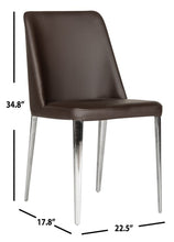 Load image into Gallery viewer, Baltic 18'' H Leather Side Chair (Set of 2), #6930
