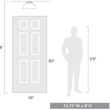 Load image into Gallery viewer, Zoey 3 Light 14 inch Matte Black Flush Mount Ceiling Light
