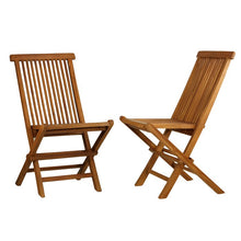Load image into Gallery viewer, Millbrook Folding Teak Patio Dining Chair (Set of 2), #6990

