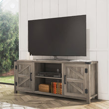 Load image into Gallery viewer, Farmhouse Barn Door Wood TV Stands for 70&#39;&#39;, #6992
