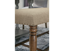 Load image into Gallery viewer, Signature Design by Ashley Lettner Tan/Brown Extra Large Upholstered Dining Room Bench #2482HW
