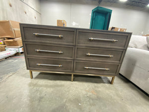 Hopper Studio Sophia Grey Dresser 6 Drawer 6795RR-OB