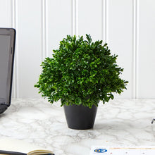 Load image into Gallery viewer, 6&quot; Artificial Boxwood Topiary in Planter 448CE
