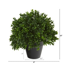 Load image into Gallery viewer, 6&quot; Artificial Boxwood Topiary in Planter 448CE

