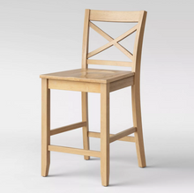 Load image into Gallery viewer, 24&quot; Carey Hardwood Counter Height Barstool - Threshold™ 1526CDR
