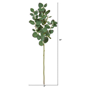 6 Artificial Eucalyptus Branch Set (Set of 6) 7636
