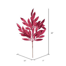 Load image into Gallery viewer, 12 Piece Glitter Bay Fiddle Leaf Fig Branch Set 690CDR

