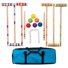 Load image into Gallery viewer, 6 Player Croquet Set with Carrying Case #2169HW
