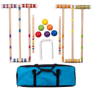 6 Player Croquet Set with Carrying Case #2169HW