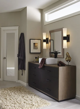 Load image into Gallery viewer, Progress Lighting Zura 2 Light 21&quot; Tall Bathroom Sconce with Etched Opal Shades MRM515
