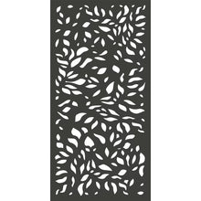 Load image into Gallery viewer, Charcoal Gray 6 ft. H x 3 ft. W Botanical WPC Composite Fence Panel
