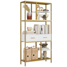 Load image into Gallery viewer, 70.9&#39;&#39; H x 35.4&#39;&#39; W Iron Bookcase
