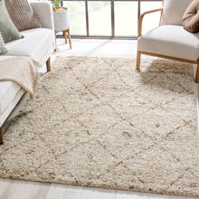 Load image into Gallery viewer, Moroccan Lattice Vanilla Contemporary Rug 2&#39; x 3&#39;
