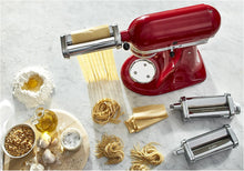 Load image into Gallery viewer, 3-Piece Pasta Roller &amp; Cutter Set Attachment, Silver
