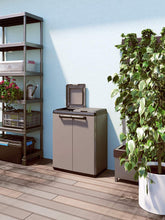 Load image into Gallery viewer, Keter 9736000 Recycling Cabinet - 26.8 x 15.4 x 33.5 in - Gray 4674RR
