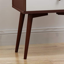 Load image into Gallery viewer, Alexis Mid-Century Modern Side Table, Brown and White
