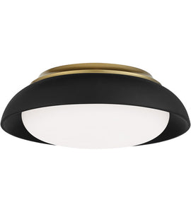 15 inch Coal /Honey Gold Flush Mount Ceiling Light