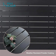 Load image into Gallery viewer, Phi Villa 6 Person Outdoor Metal Dining Table with Umbrella Hole
