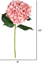 Load image into Gallery viewer, Vickerman Hydrangea Everyday Floral Spray, 33&quot;, Pink, EC1098
