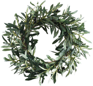 18.5 inches Artificial Olive Wreath