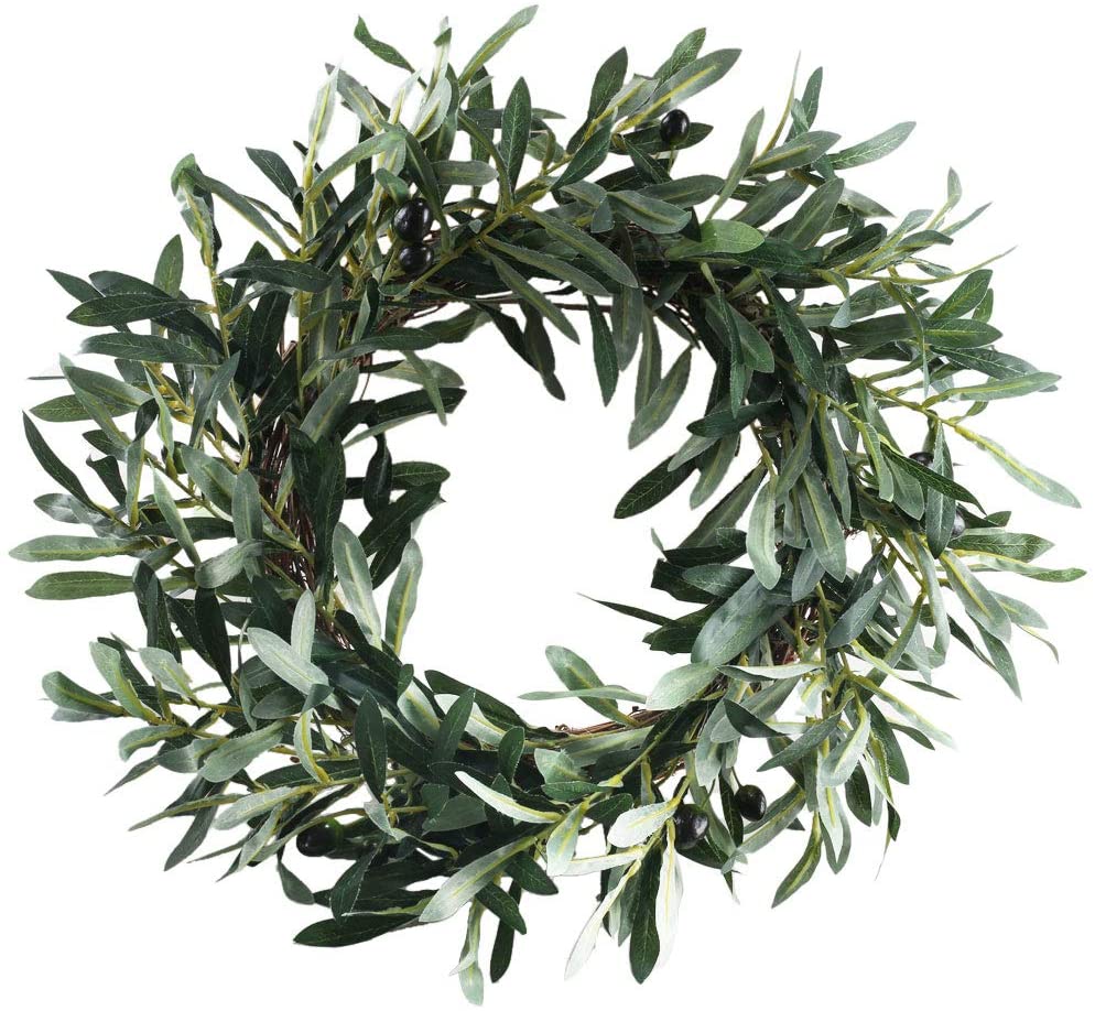18.5 inches Artificial Olive Wreath