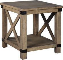 Load image into Gallery viewer, Signature Design by Ashley - Aldwin Rectangular End Table, Pine Wood 383CDR
