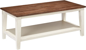 Lane Home Furnishings 7557-45 Cocktail Table, Greige/White 7545