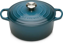 Load image into Gallery viewer, Enameled Cast Iron Signature Round Dutch Oven, 4.5 qt., Deep Teal
