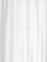 Load image into Gallery viewer, Solino Home Zoe Sheer Curtain – 52 x 108 Inch, Rod Pocket Window Panel - Linen X Cotton Curtain  – Doro White, (Set of 2)
