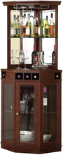 Load image into Gallery viewer, Home Source Corner Bar Unit, Mahogany
