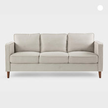 Load image into Gallery viewer, Modern Loveseat / Sofa/Couch with Armrest Pockets, Sand Grey
