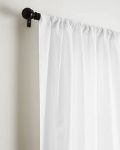 Load image into Gallery viewer, Solino Home Zoe Sheer Curtain – 52 x 108 Inch, Rod Pocket Window Panel - Linen X Cotton Curtain  – Doro White, (Set of 2)
