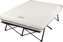 Load image into Gallery viewer, Coleman Camping Cot, Air Mattress, and Pump Combo | Folding Camp Cot and Air Bed with Side Tables and Battery Operated Pump MRM1176
