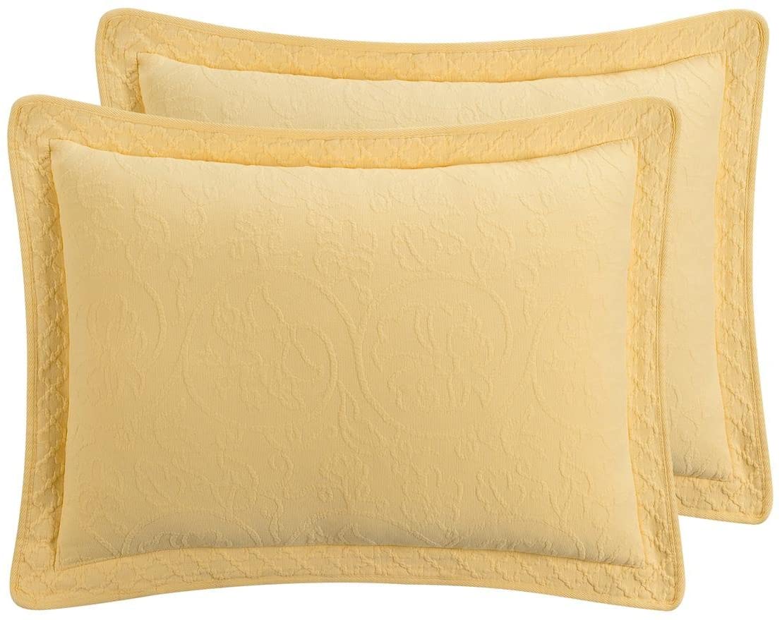Williamsburg 048975018347 Richmond Standard Sham - Yellow Richmond Standard Sham,Yellow GL1635