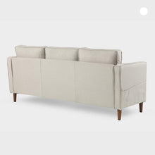 Load image into Gallery viewer, Modern Loveseat / Sofa/Couch with Armrest Pockets, Sand Grey
