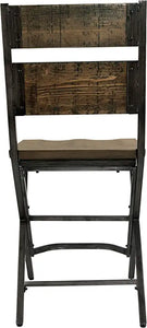 24" Rustic Counter Height Barstool Set of 2