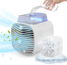 Load image into Gallery viewer, Portable Air Conditioner, Rechargeble Portable AC with 2 Ice Crystal Box
